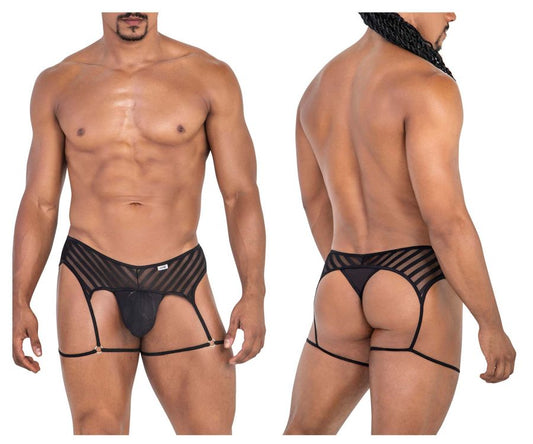 CandyMan 99792 Mesh Garter Thongs-0