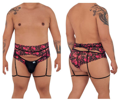 CandyMan 99576X Lace Garter Thongs