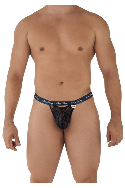 Candyman 99522 Lace-mesh Bodysuit Thong Black – Steven Even