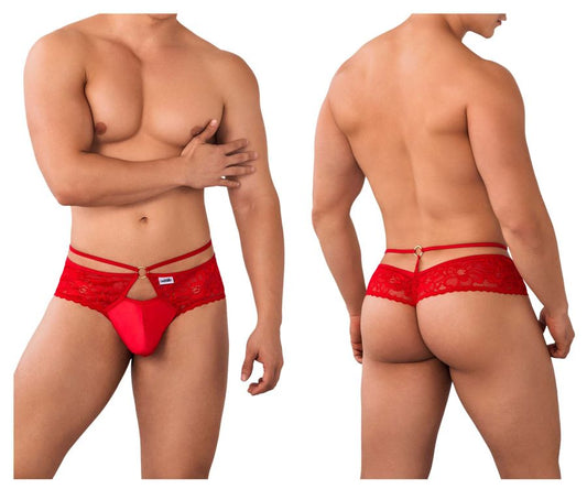 A-One Guy's Men's Lace Thong GS-004 - # Red 1 pc buy to Philippines.  CosmoStore Philippines