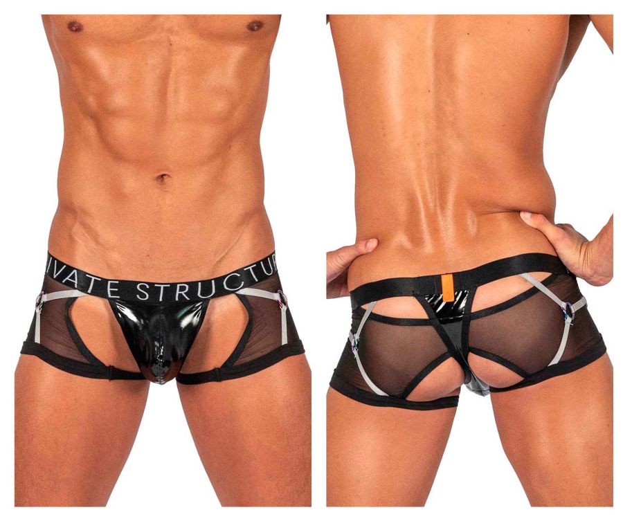 Private Structure LCUT4417 Alpha Low Waist Harness Trunks-0